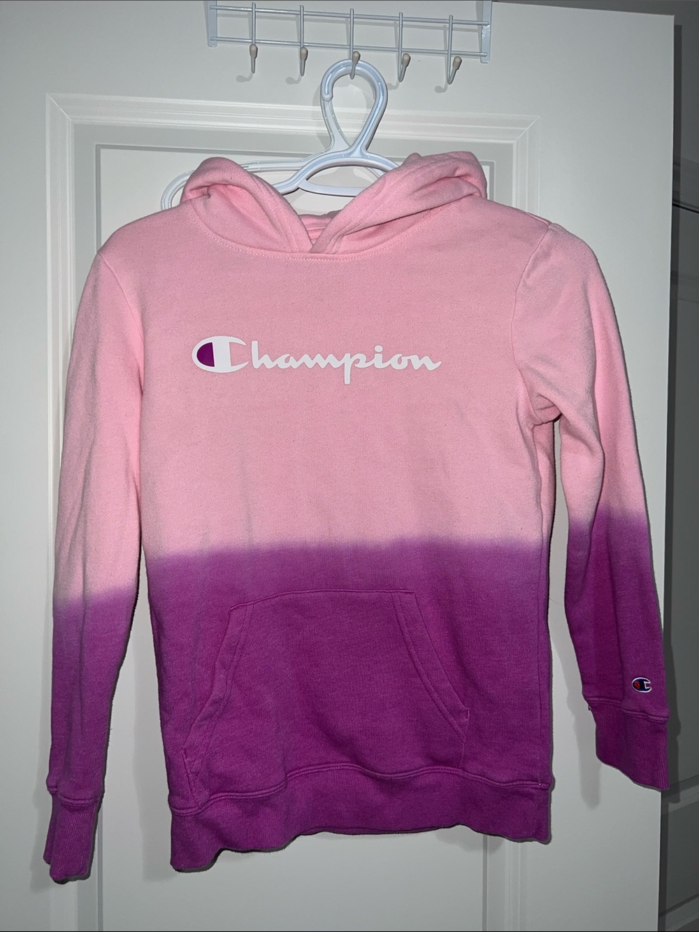 Champion Pink and Purple Ombre Kids Hoodie